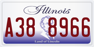 IL license plate A388966