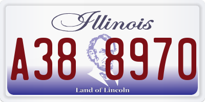 IL license plate A388970