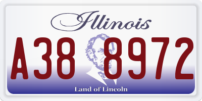 IL license plate A388972