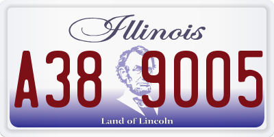 IL license plate A389005