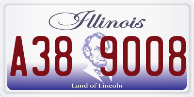 IL license plate A389008