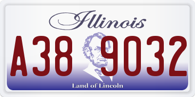 IL license plate A389032