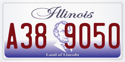 IL license plate A389050