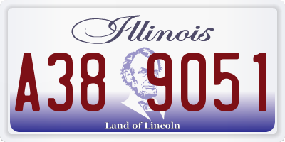 IL license plate A389051