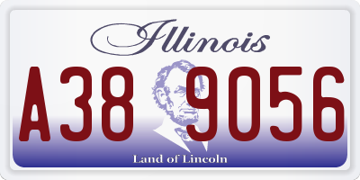 IL license plate A389056