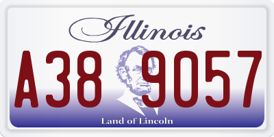IL license plate A389057