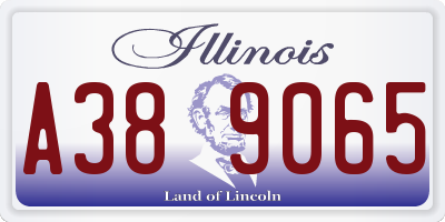 IL license plate A389065
