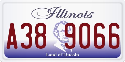 IL license plate A389066