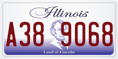 IL license plate A389068