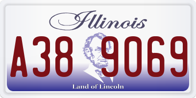 IL license plate A389069