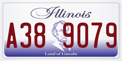 IL license plate A389079