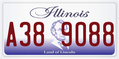 IL license plate A389088