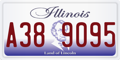 IL license plate A389095