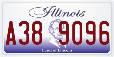 IL license plate A389096