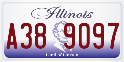 IL license plate A389097