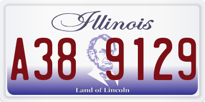 IL license plate A389129