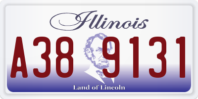 IL license plate A389131