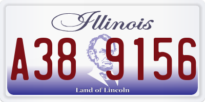 IL license plate A389156