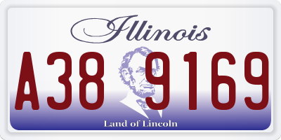 IL license plate A389169