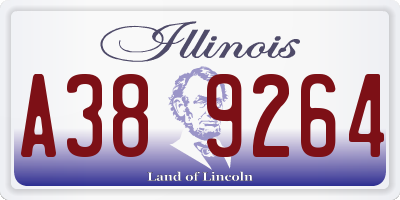 IL license plate A389264