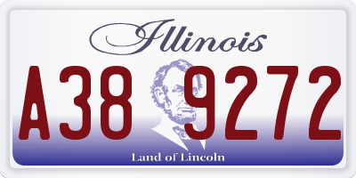 IL license plate A389272