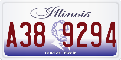 IL license plate A389294