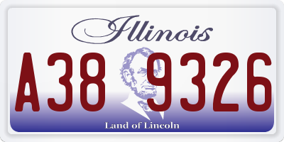 IL license plate A389326
