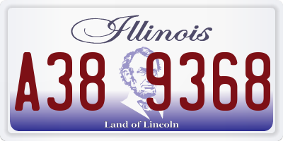 IL license plate A389368