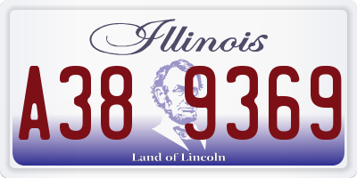 IL license plate A389369