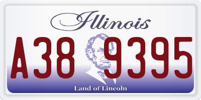 IL license plate A389395