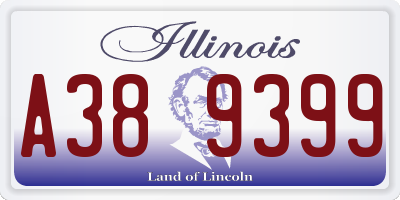IL license plate A389399