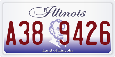 IL license plate A389426