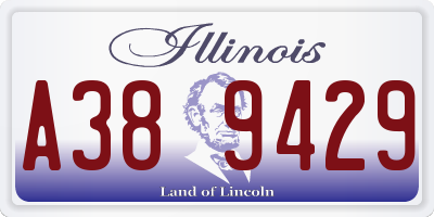 IL license plate A389429