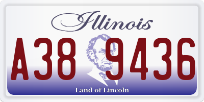 IL license plate A389436
