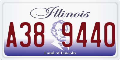 IL license plate A389440