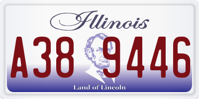 IL license plate A389446