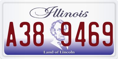 IL license plate A389469