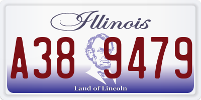 IL license plate A389479