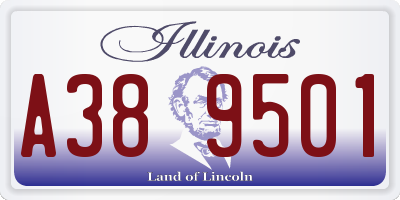IL license plate A389501