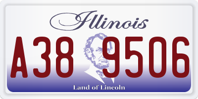 IL license plate A389506