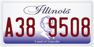 IL license plate A389508