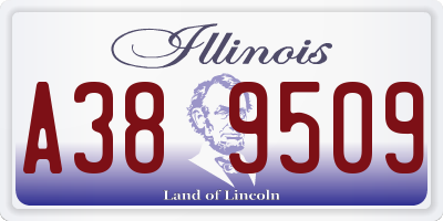 IL license plate A389509