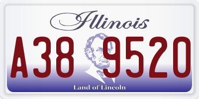 IL license plate A389520