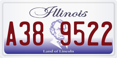 IL license plate A389522