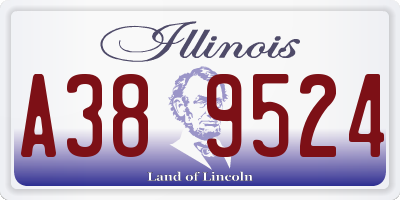 IL license plate A389524