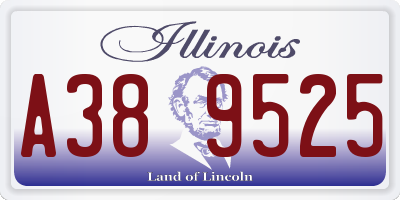 IL license plate A389525