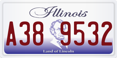 IL license plate A389532