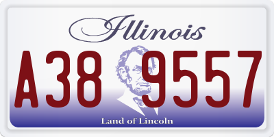 IL license plate A389557