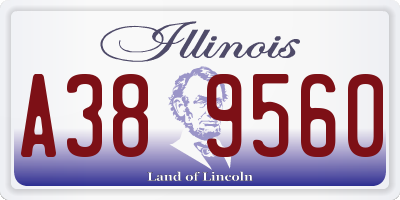 IL license plate A389560
