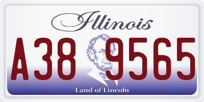 IL license plate A389565